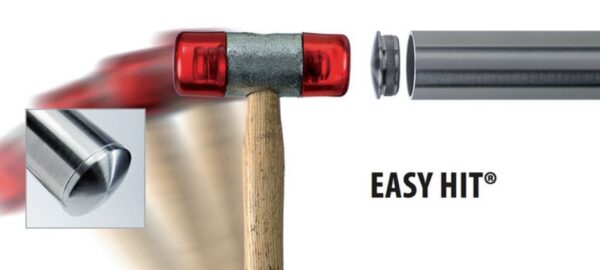 Eindkap vlak voor buis RVS-INOX 304 Easy Hit - Afbeelding 4