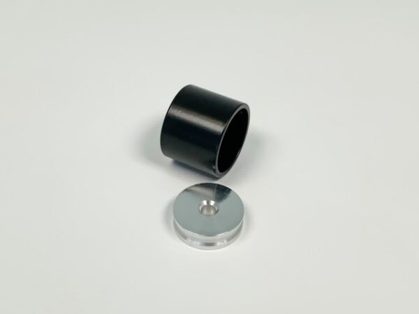 Garderobestang extra stevig zwart blind Ø35 mm - Afbeelding 3