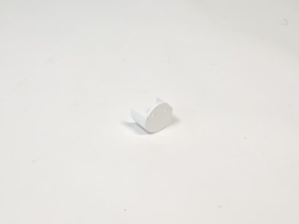 Buissteun half open met diameter Ø32 mm in RAL 9010 wit achterzijde