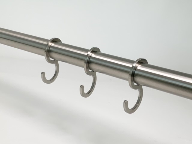 Set van 3 garderobehaken RVS-INOX 304