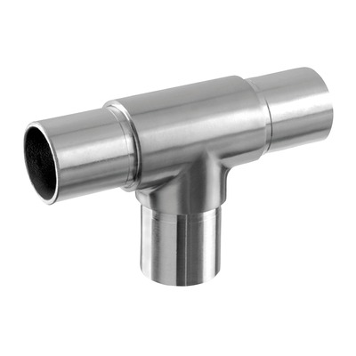 RVS-INOX T-koppeling voor buis met diameter 33.7 mm