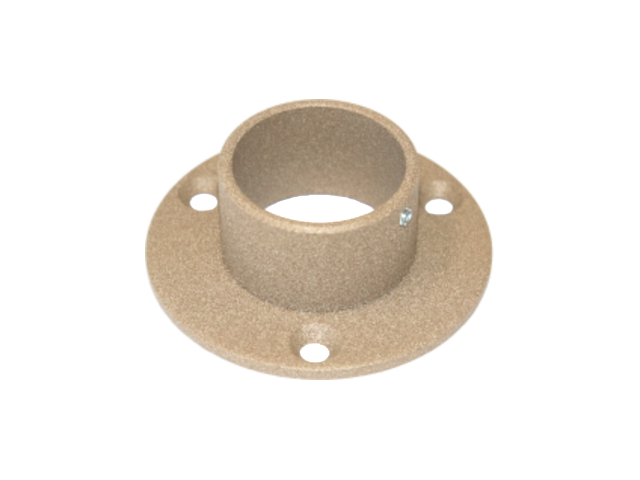 De flens-rozet in Quartz 2 is verkrijgbaar in de diameter 25 mm en 32 mm. Ideaal om uw garderobestang mee te monteren.